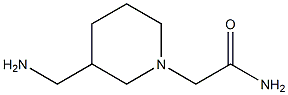 2-[3-(aminomethyl)piperidin-1-yl]acetamide Struktur