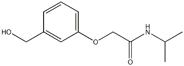 2-[3-(hydroxymethyl)phenoxy]-N-(propan-2-yl)acetamide Struktur