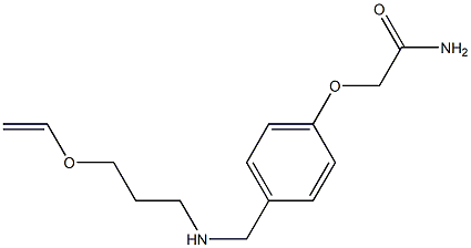 2-[4-({[3-(ethenyloxy)propyl]amino}methyl)phenoxy]acetamide Struktur