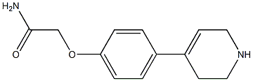 2-[4-(1,2,3,6-tetrahydropyridin-4-yl)phenoxy]acetamide Struktur