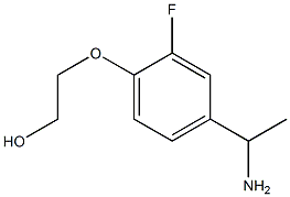 2-[4-(1-aminoethyl)-2-fluorophenoxy]ethan-1-ol Struktur