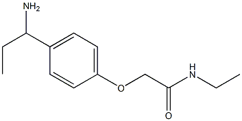 2-[4-(1-aminopropyl)phenoxy]-N-ethylacetamide Struktur