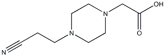 2-[4-(2-cyanoethyl)piperazin-1-yl]acetic acid Struktur