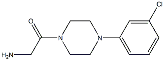 2-[4-(3-chlorophenyl)piperazin-1-yl]-2-oxoethanamine Struktur