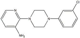 2-[4-(3-chlorophenyl)piperazin-1-yl]pyridin-3-amine Struktur