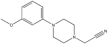 2-[4-(3-methoxyphenyl)piperazin-1-yl]acetonitrile Struktur