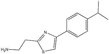 2-[4-(4-isopropylphenyl)-1,3-thiazol-2-yl]ethanamine Struktur