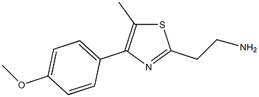 2-[4-(4-methoxyphenyl)-5-methyl-1,3-thiazol-2-yl]ethanamine Struktur