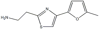 2-[4-(5-methyl-2-furyl)-1,3-thiazol-2-yl]ethanamine Struktur