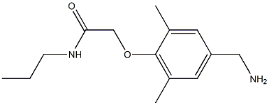 2-[4-(aminomethyl)-2,6-dimethylphenoxy]-N-propylacetamide Struktur