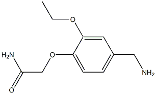 2-[4-(aminomethyl)-2-ethoxyphenoxy]acetamide Struktur