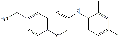 2-[4-(aminomethyl)phenoxy]-N-(2,4-dimethylphenyl)acetamide Struktur