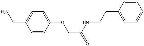 2-[4-(aminomethyl)phenoxy]-N-(2-phenylethyl)acetamide Struktur