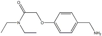 2-[4-(aminomethyl)phenoxy]-N,N-diethylacetamide Struktur