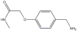 2-[4-(aminomethyl)phenoxy]-N-methylacetamide Struktur