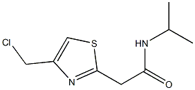 2-[4-(chloromethyl)-1,3-thiazol-2-yl]-N-isopropylacetamide Struktur