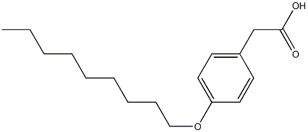 2-[4-(nonyloxy)phenyl]acetic acid Struktur