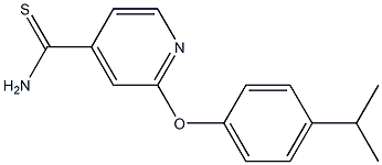 2-[4-(propan-2-yl)phenoxy]pyridine-4-carbothioamide Struktur