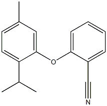 2-[5-methyl-2-(propan-2-yl)phenoxy]benzonitrile Struktur