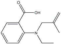 2-[ethyl(2-methylprop-2-en-1-yl)amino]benzoic acid Struktur