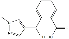 2-[hydroxy(1-methyl-1H-pyrazol-4-yl)methyl]benzoic acid Struktur