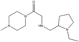 2-{[(1-ethylpyrrolidin-2-yl)methyl]amino}-1-(4-methylpiperazin-1-yl)ethan-1-one Struktur