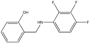 2-{[(2,3,4-trifluorophenyl)amino]methyl}phenol Struktur