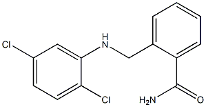 2-{[(2,5-dichlorophenyl)amino]methyl}benzamide Struktur