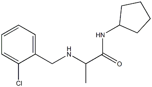 2-{[(2-chlorophenyl)methyl]amino}-N-cyclopentylpropanamide Struktur