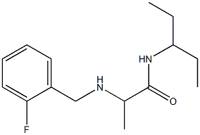 2-{[(2-fluorophenyl)methyl]amino}-N-(pentan-3-yl)propanamide Struktur