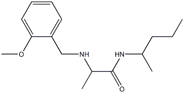 2-{[(2-methoxyphenyl)methyl]amino}-N-(pentan-2-yl)propanamide Struktur