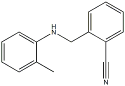 2-{[(2-methylphenyl)amino]methyl}benzonitrile Struktur