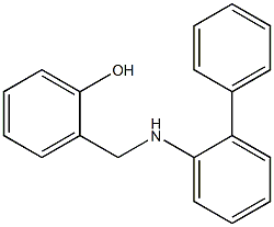 2-{[(2-phenylphenyl)amino]methyl}phenol Struktur