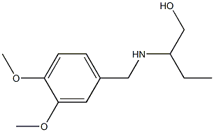 2-{[(3,4-dimethoxyphenyl)methyl]amino}butan-1-ol Struktur