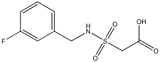 2-{[(3-fluorophenyl)methyl]sulfamoyl}acetic acid Struktur