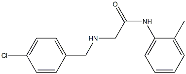 2-{[(4-chlorophenyl)methyl]amino}-N-(2-methylphenyl)acetamide Struktur