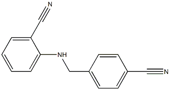 2-{[(4-cyanophenyl)methyl]amino}benzonitrile Struktur