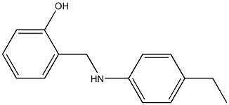 2-{[(4-ethylphenyl)amino]methyl}phenol Struktur