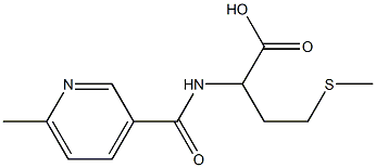 2-{[(6-methylpyridin-3-yl)carbonyl]amino}-4-(methylthio)butanoic acid Struktur