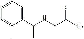 2-{[1-(2-methylphenyl)ethyl]amino}acetamide Struktur