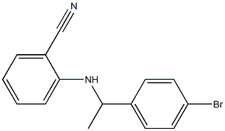 2-{[1-(4-bromophenyl)ethyl]amino}benzonitrile Struktur