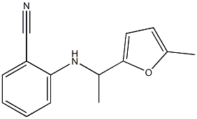 2-{[1-(5-methylfuran-2-yl)ethyl]amino}benzonitrile Struktur