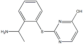 2-{[2-(1-aminoethyl)phenyl]sulfanyl}pyrimidin-4-ol Struktur