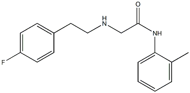 2-{[2-(4-fluorophenyl)ethyl]amino}-N-(2-methylphenyl)acetamide Struktur