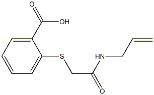 2-{[2-(allylamino)-2-oxoethyl]thio}benzoic acid Struktur