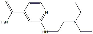 2-{[2-(diethylamino)ethyl]amino}pyridine-4-carbothioamide Struktur