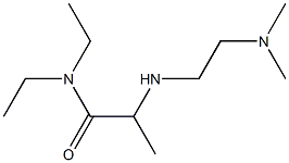 2-{[2-(dimethylamino)ethyl]amino}-N,N-diethylpropanamide Struktur