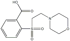 2-{[2-(morpholin-4-yl)ethane]sulfonyl}benzoic acid Struktur