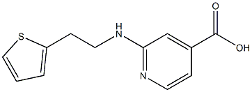 2-{[2-(thiophen-2-yl)ethyl]amino}pyridine-4-carboxylic acid Struktur