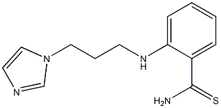 2-{[3-(1H-imidazol-1-yl)propyl]amino}benzene-1-carbothioamide Struktur